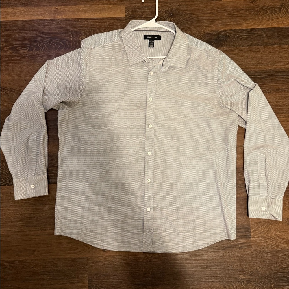 Kenneth Cole Gray Casual Button Down Shirt